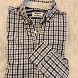 Men's Express Long Sleeve Button Down Shirt Size S